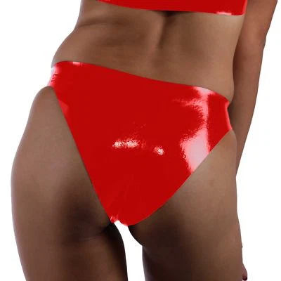 Latex Gummi rot Bikinihose Höschen (One Size)  - Bild 1 von 4