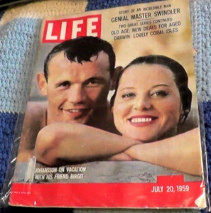 LIFE MAGAZINE JULY 20 1959 MASTER SWINDLER OLD AGE DARWIN JOHANSSON BIRGIT SALEM - Picture 1 of 6