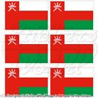 Oman Flagge Asien Fahne Omani Arab Handy Vinyl Mini-Sticker, Aufkleber 40Mm X6