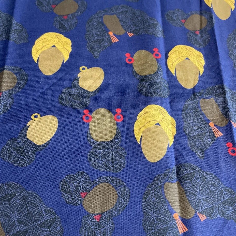 Tela de algodón afroamericana de la cultura rostros por comprar nueva Foto 1 de 1