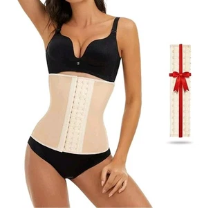 Nwt EESIM Women's Plus Latex Waist Trainer W/Extender Corset Cincher Sz 5XL  - Picture 1 of 6