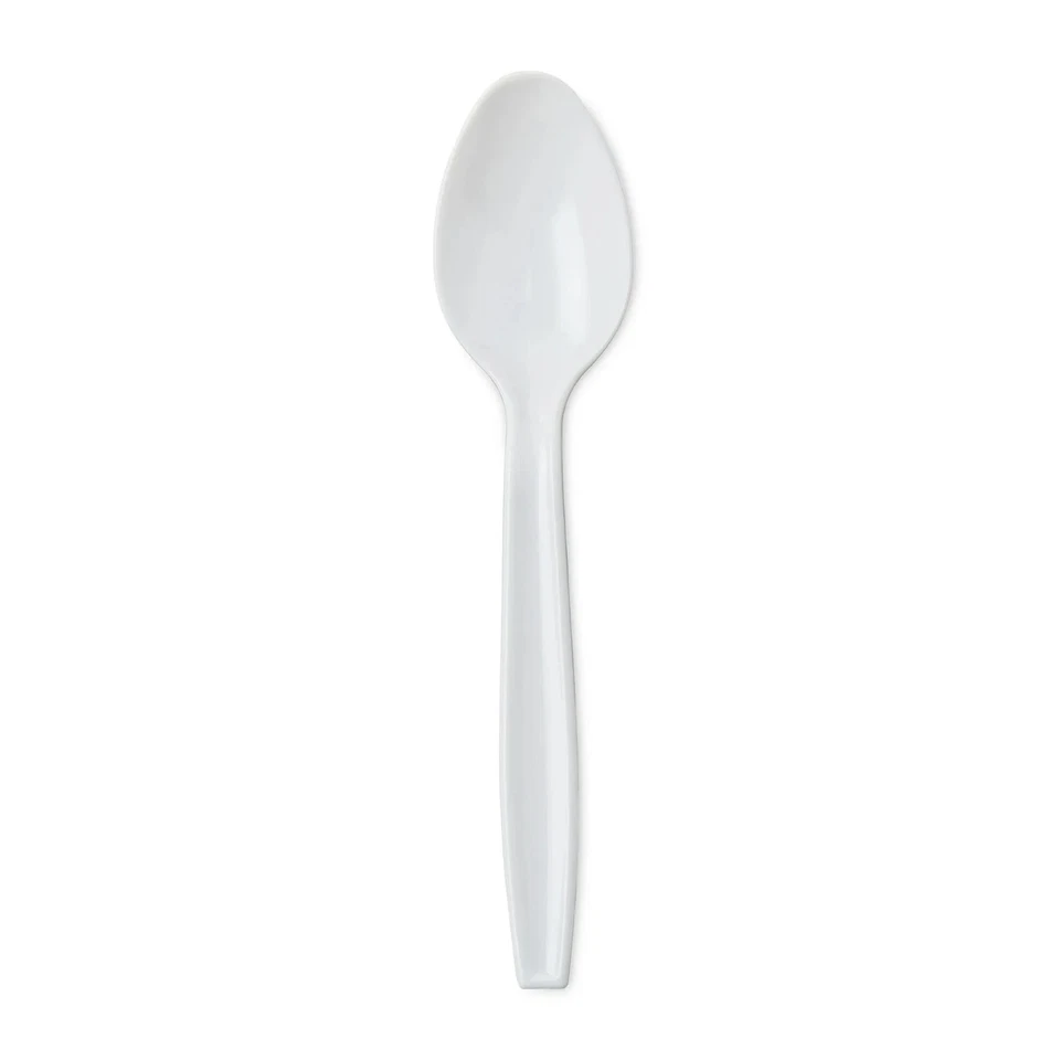 Plastic Basic White Spoons - Image 1 of 1
