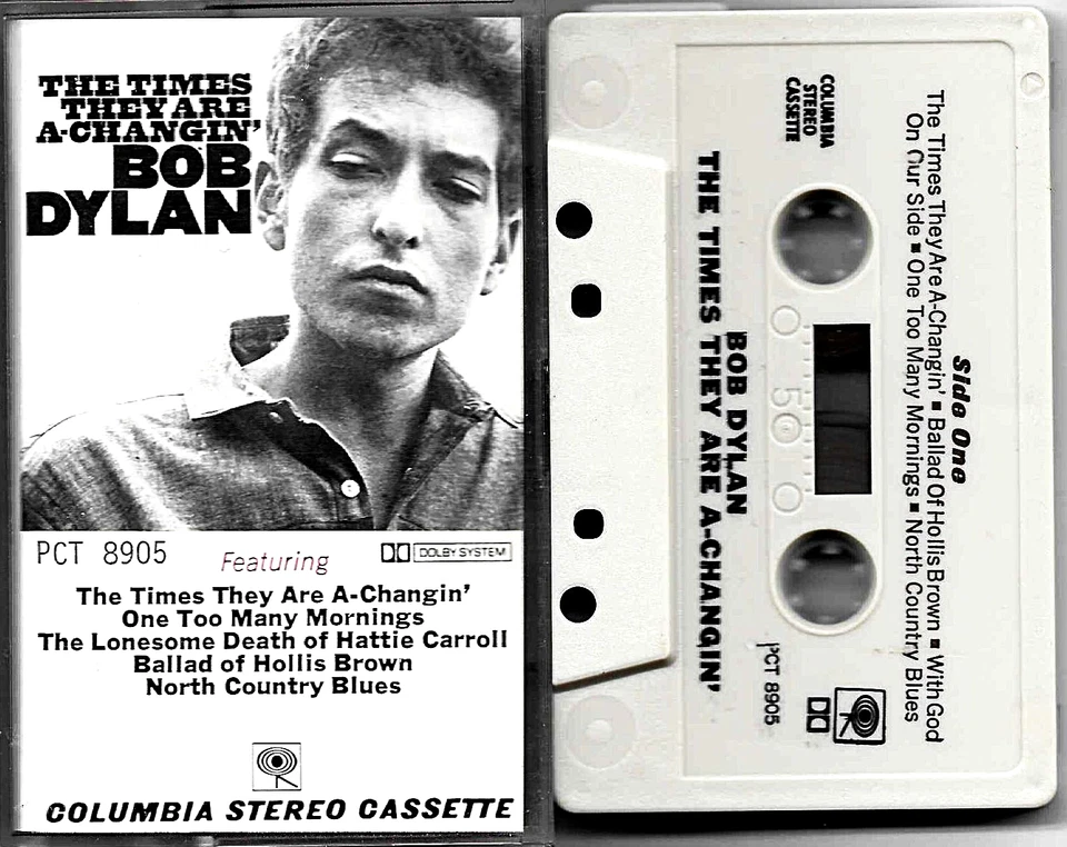 BOB DYLAN / THE TIMES THEY ARE A-CHANGIN' - Tested Cassette Tape - Image 1 of 3