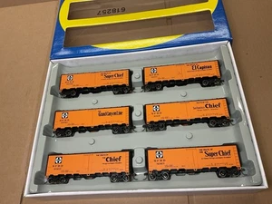 ATHEARN HO SCALE REEFER BOX CAR SET 40’ ICE REFRIGERATOR 6 CAR SET SANTE FE ! - Picture 1 of 9
