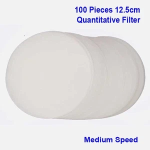100x 12.5cm Medium Speed Quantitative Filter Paper Filtration Laboratory Supply - Picture 1 of 1