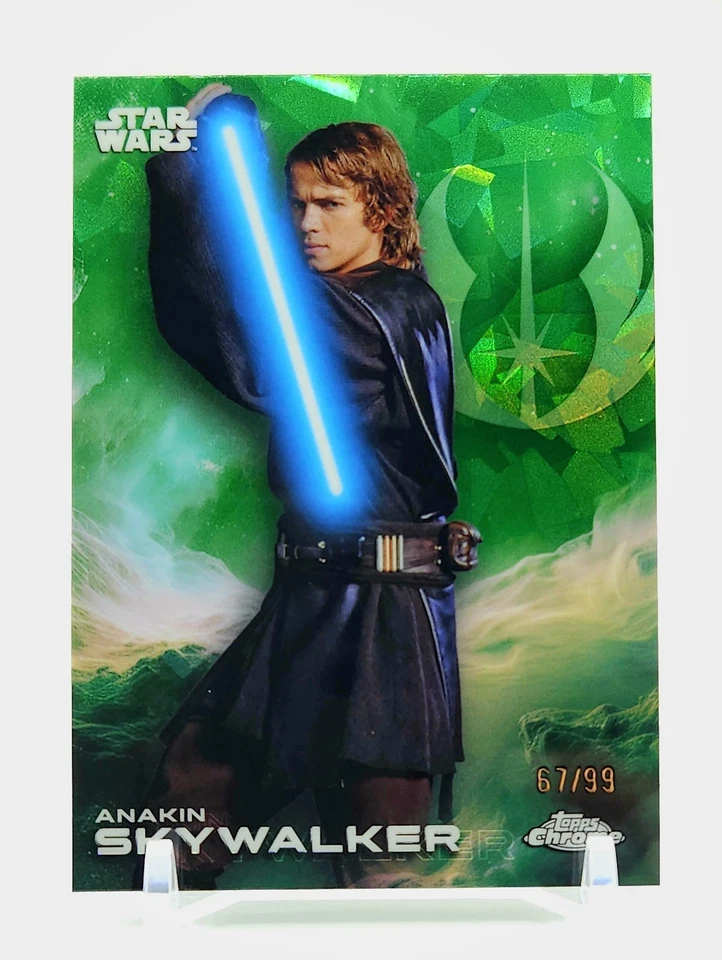 2025 Topps Chrome Star Wars Sapphire Anakin Skywalker #3 Green /99 💎GRADE IT! - Image 1 of 3