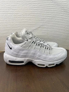 Chaussures Baskets Nike Air Max 95 Homme Taille 7 Femme 8,5 Blanc Noir 609048-109 » - Photo 1/12