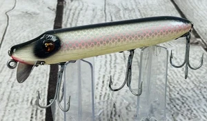 Heddon Vamp 9500 Wood Lure Glass Eyes Surface Rig Vintage Possibly Blue Herring - Picture 1 of 15