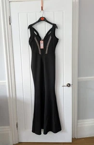 With Love Jessica Evening Prom Dress Size 10 Black. New With tags - Picture 1 of 6