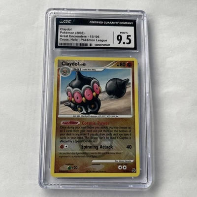 2008 Pokemon League Great Encounters Claydol Cross Holo 15/106 CGC 9.5 Mint+ - Image 1 of 2