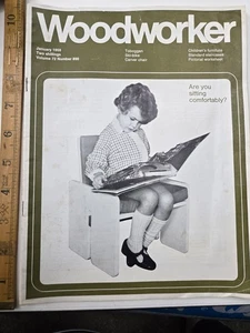 Vintage Woodworker Magazine Jan 1960s – DIY Tools Plans Ads Retro Home Furniture - Picture 1 of 12