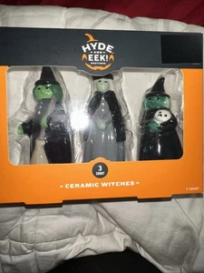 Nuevo Target Halloween Bruja Hyde & Eek Cerámica Mini Manto Figuras Juego de 3 piezas - Imagen 1 de 13