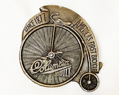 Fivela de cinto vintage americana primeira bicicleta por Bergamot Brass Works - Imagem 1 de 4