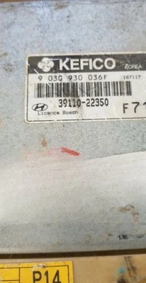 Unidad de control del motor para Hyundai Accent 1994-1999 5 velocidades P/N 39110-22350 1995 Foto 1 de 2