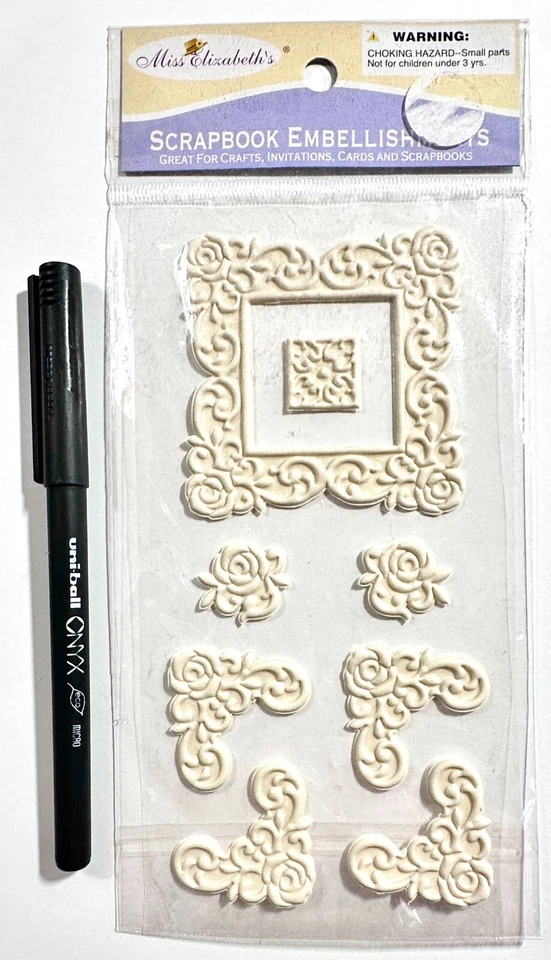 Miss Elizabeth's Marcos Esquinas Pegatinas Hacer Tarjetas Álbum de Recortes Foto 1 de 1