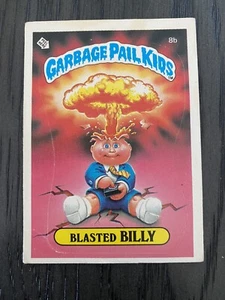 Garbage Pail Kids #8b 1985 Blasted Billy OS1 Serie 1 Lista de verificación Brillante 🙂 - Imagen 1 de 2