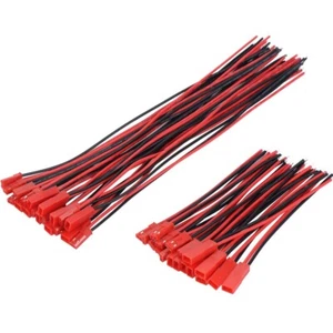 150mm Male Female 2 Pin JST Plug Connector 22 AWG Cable Wire For RC Lipo Battery - Picture 1 of 7