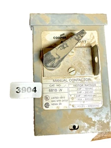 Contactor manual Cooper 6810 W - Imagen 1 de 1