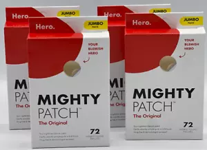 4 Pack - MIGHTY PATCH Hero Cosmetics - Original, Pack of 72 Pimple Patches - Picture 1 of 2