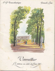 SS FRANCE FRENCH LINE CRUISE SHIP LUNCH MENU 1971 JULY 26 JEAN A MERCIER - Picture 1 of 5