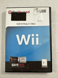 Call Of Duty 3 Wii Activision Aftermarket Game Stop Case - Picture 1 of 4