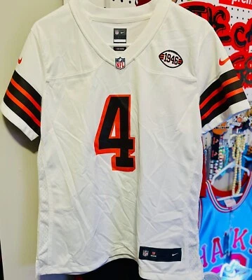 Camiseta Nike Deshaun Watson Cleveland Browns feminina nova sem etiquetas com falhas tamanho grande. - Imagem 1 de 4