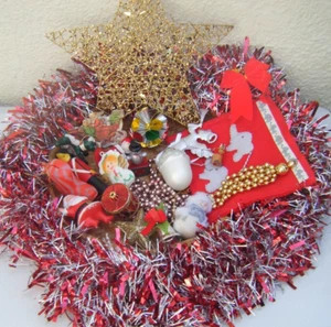 Lote de 20 Adornos de Árbol Decoraciones Kitsch de Navidad Vintage Trabajo Surtido Retro (L5) - Imagen 1 de 11