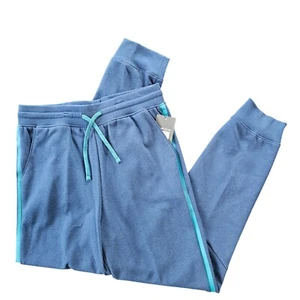 NWT Athletic Boys Sweatpants Joggers Blue Turquois pants size 14/16 - Picture 1 of 12