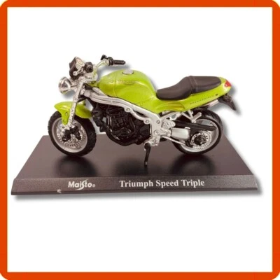 Modellini moto scala 1:18 die cast modellino Triumph Speed Triple maisto - Immagine 1 di 3