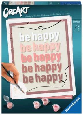 Ravensburger Malen nach Zahlen CREART Trend Serie C Be Happy 23544 - Bild 1 von 3