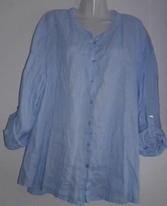 Betty Barclay  100% Leinen Damen Bluse, Sommer Leinenbluse Hemd Tunika, Gr. 46 - Bild 1 von 5