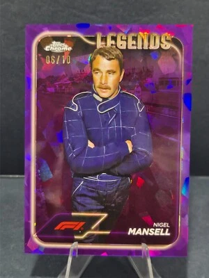 2024 Topps Chrome Sapphire Formula 1 F1 Nigel Mansell Purple 06/10 #199 - Image 1 of 2