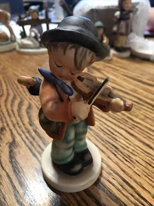 Goebel Hummel Figurine #4 "Little Fiddler" Hum Germany - Picture 1 of 4