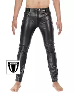 Bockle® 3 GAY-ZIP Lederhose mit durchgehendem Reißverschluss Zip Lederjeans - Bild 1 von 2