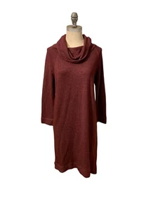 Michael Stars Evereve Women Cowl Neck Sweater Dress Soft 3/4 Sleeve Size Medium - Picture 1 of 10