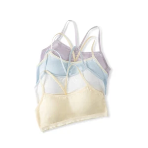 2Pack Training Bras for Girls Seamless Teen Cami Bralettes Sports Vest 7-15Years - Picture 1 of 17