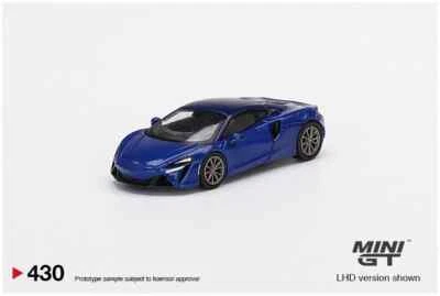 Mini GT MGT00430LHD McLaren Artura Volcano Blue Die Cast 1/64 - Immagine 1 di 3