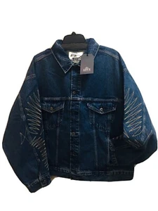 NEW LEVIS MADE AND CRAFTED OVERSIZED TRUCKER INDIGO WASH JACKET LARGE - Picture 1 of 10