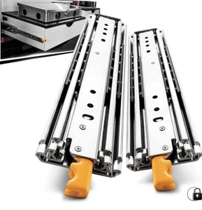 Guide per Cassetti Resistenti 52 Pollici con Serratura Capacità di Carico 160kg, 1300mm, - Foto 1 di 5
