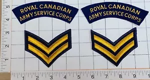LOTTO 4 TOPPE STEMMA STEMMA CHEVRON CORPO DI SERVIZIO ESERCITO REALE CANADESE - Foto 1 di 1