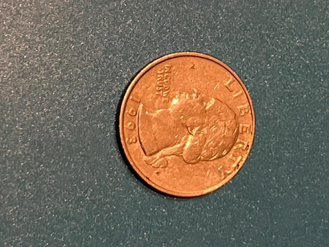 1993 D WASHINGTON QUARTER 25C COIN MISSING CLAD LAYER OR FOREIGN PLANCHET ERROR? Cover