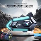 Casque moto Bluetooth 5.3 Ridekingz étanche avec lumière ambiante neuf