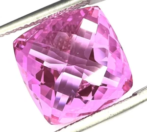 Zafiro rosa de lujo raro de 12,91 quilates | Creado en laboratorio | Corindón | Fusión de llama - Imagen 1 de 3