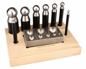10 PIEZAS Juego de PUNZONES Bloque de Herramientas de Dapping | Kit de Conformado CONFIABLE - Imagen 1 de 2