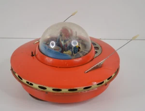 Vintage Cragstan KO Yoshiya UFO Flying Saucer Battery Operated WORKS See Video! - Picture 1 of 11