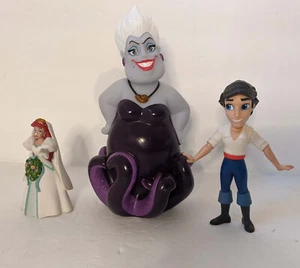 The Little Mermaid Figurine Set Lot Wedding Ariel Ursula Eric - Picture 1 of 3