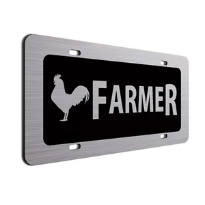 Chicken Farmer License Plate| Gift For Farmer| Fun Vanity Plates - Picture 1 of 16