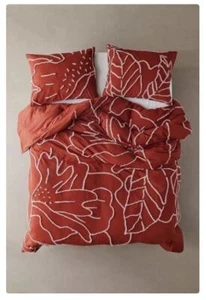 3 Piece Tufted Cotton Duvet Cover set, Luxury Boho Bedding King Queen Comforter - Picture 1 of 4