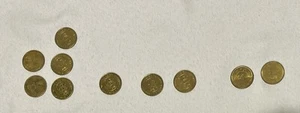Lot of 10 Chuck E Cheese Coins 1983, 1984, 2004, 2008, 2010, 2012-3, & 2013-2 - Picture 1 of 14