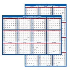 2024 Wall Calendar Monthly Large Wet & Dry Erase Laminated 12 Month 24"x36"